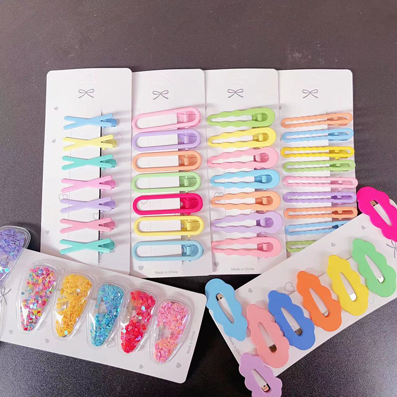 TikTok Live Explosions Cute Resin Cartoon Hairpin Separate Packaging Sanrio Side Clip Mixed Hairpin Headwear Batch