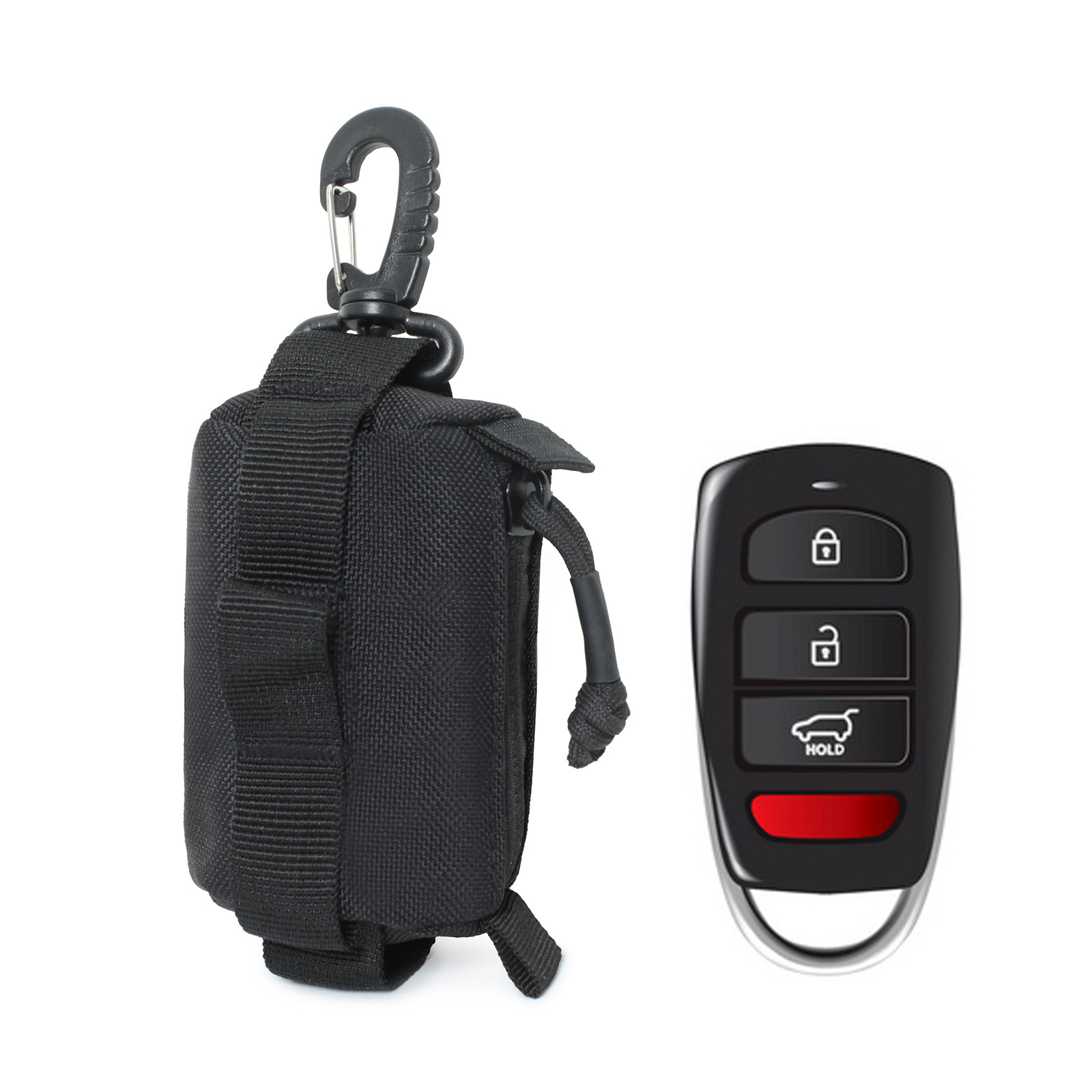 Waist small hanging bag durable coin purse key bag hanging buckle car key small bag outdoor mountaineering carry-on bag