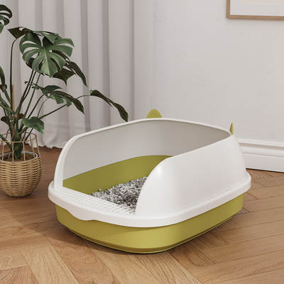 Cat Litter Basin Oversized Fully Semi-enclosed Cat Toilet Anti-sand Special Small Kitten Litter Basin Cat Supplies Complete Collection