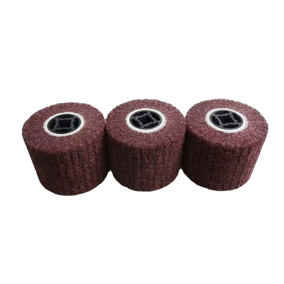 Stainless steel scouring pad wire drawing wheel wool polishing nylon wheel steel wire polishing disc industrial metal polishing wire drawing wheel