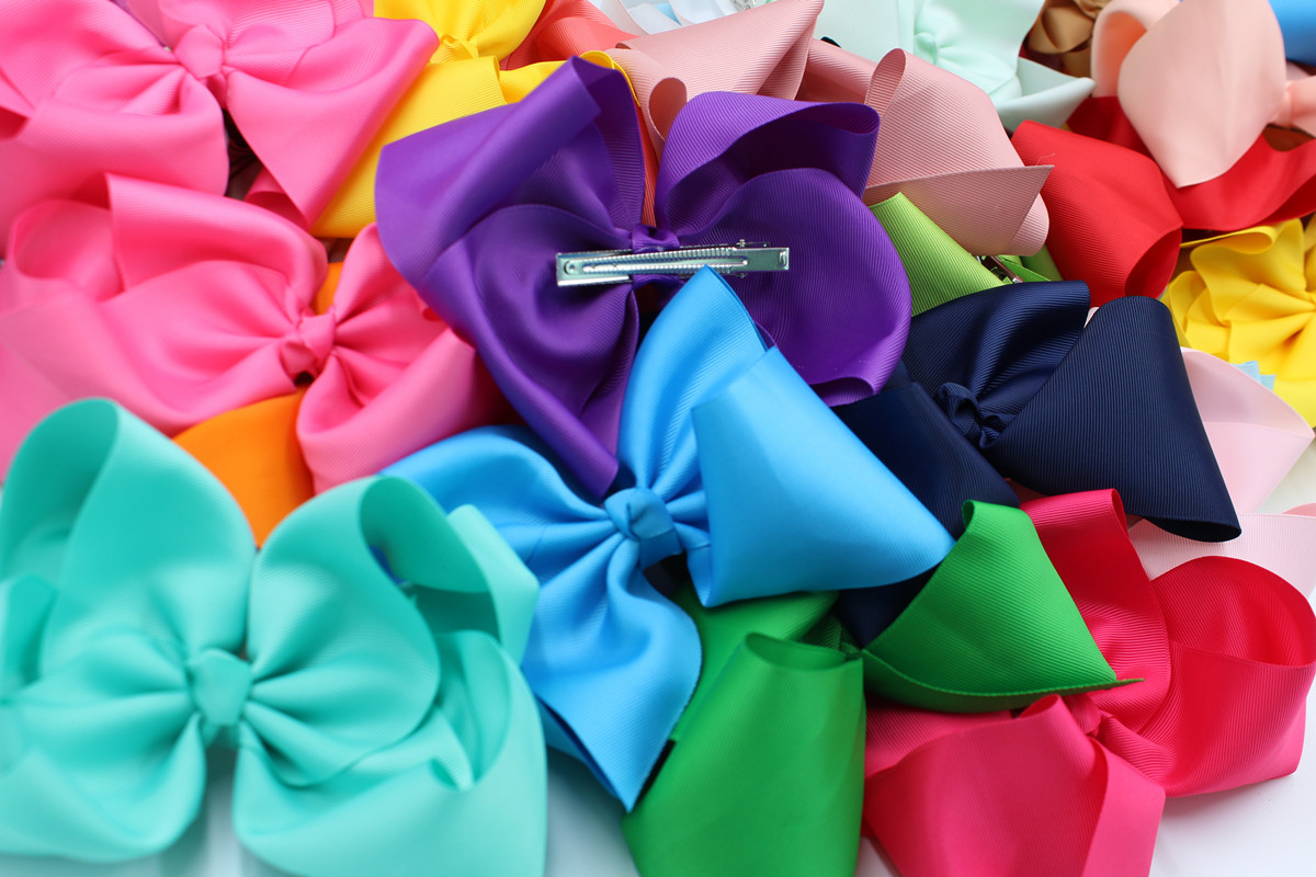 40 farbe Europäischen und Amerikanischen schmuck 8 zoll große bogen haarnadel gewinde mit blase blume kopfschmuck haarnadel 8012 haar zubehör_voghion.com