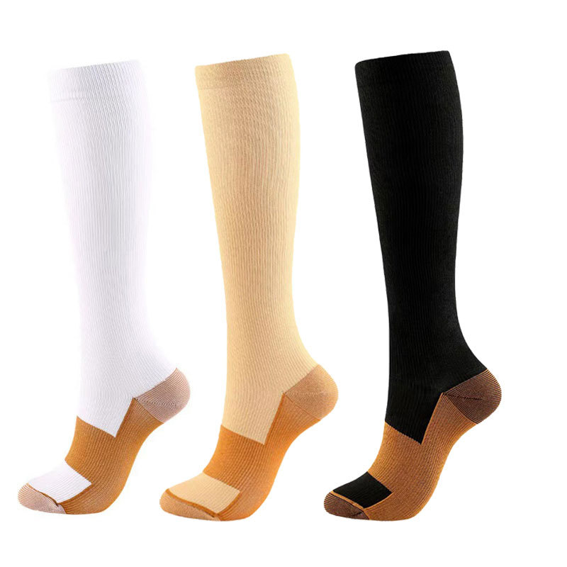 Cross-border Amazon outdoor sports compression socks fitness nylon elastic socks stockings calf socks women compression socks men
