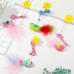 Explosions swing hanging door funny cat stick elastic rope retractable cat self-hi boredom toy domestic sales explosions in stock