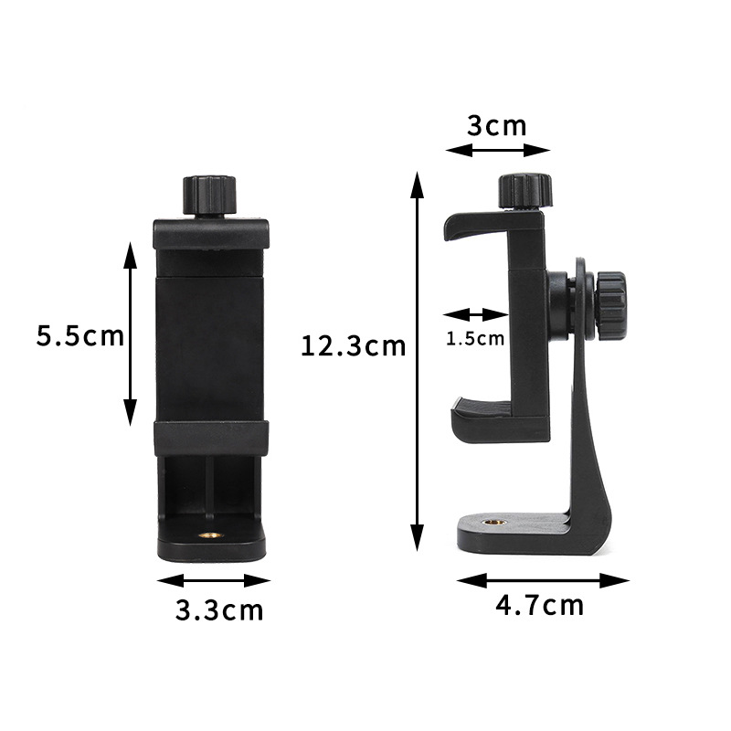 Mobile phone tripod selfie video live broadcast horizontal and vertical 360 Rotating clip triangle PTZ transfer fixed accessories