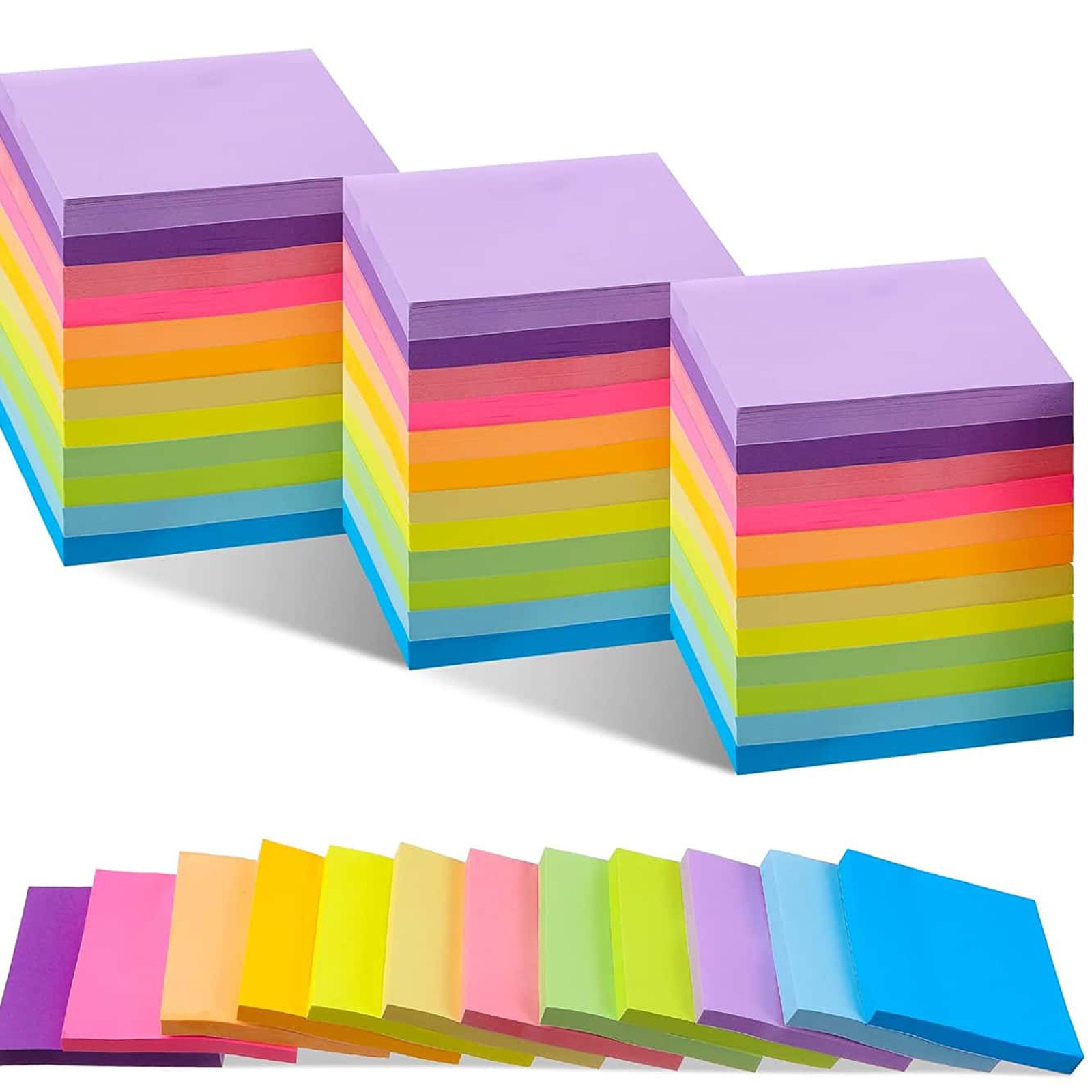 Fluorescent color Post-It Notes 3*3inch student notes n times paste cross-border best selling notes Factory Outlets
