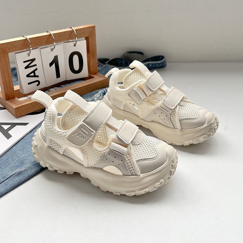 Children's Sports Sandals 2023 Korean Style Summer New Children's Hollow Mesh Casual Sandals Girls Internet Celebrated Sandals