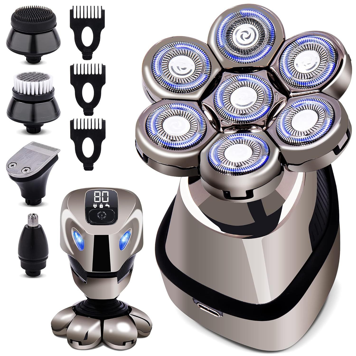 7D shaver body washing multifunctional electric shaver seven head shaving head shaving razor razor
