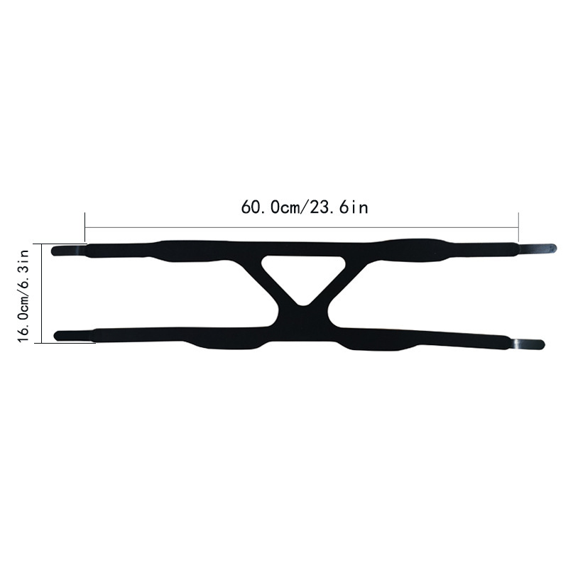 ユニバーサル 4 点固定ストラップ呼吸器マスクヘッドバンドアクセサリー耐久性のある快適な通気性のある生地|undefined