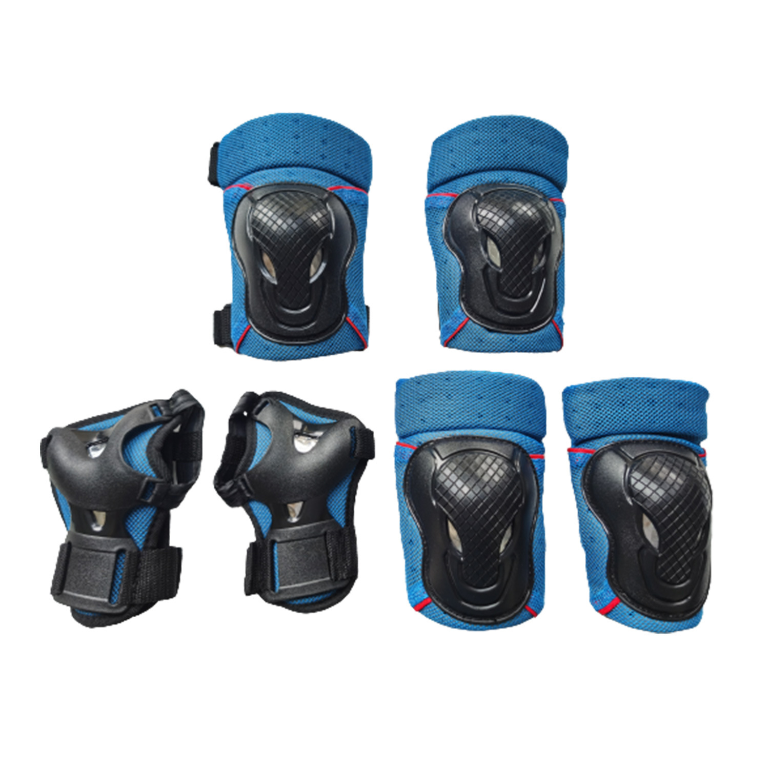 Cross-border Wholesale Adult Skateboard Protectors Full Set of Equipment Knee Protectors Elbow Protectors Hand Protectors Thickened Skating Protectors
