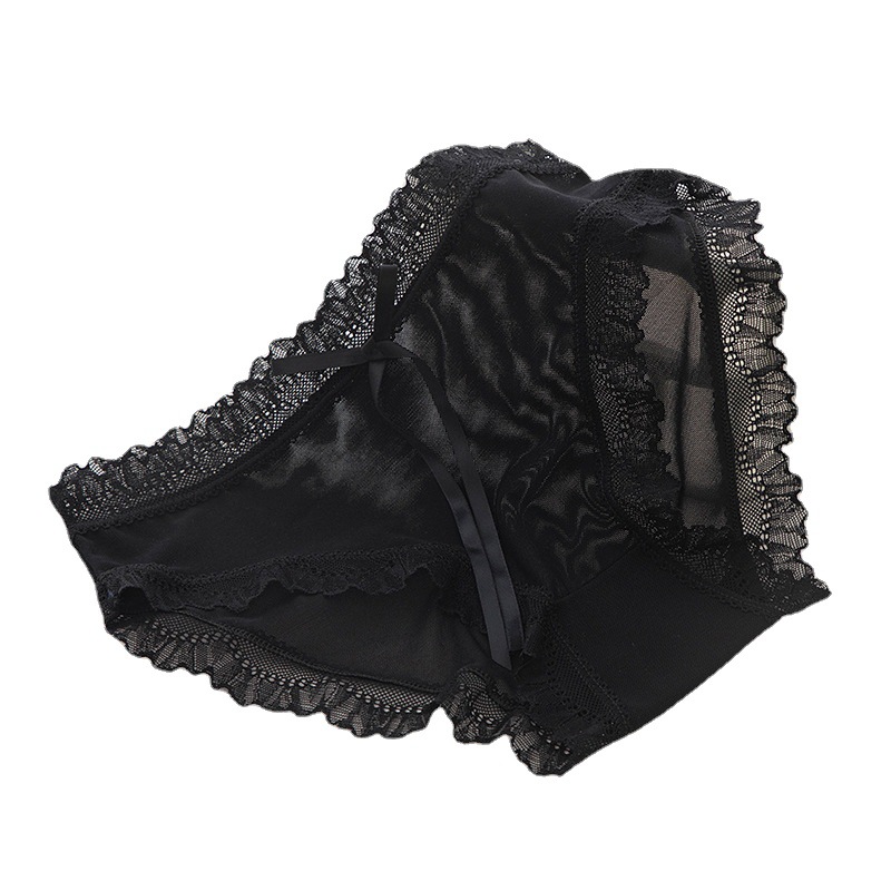 Panties Women's Lace Sexy Mid-waist Japanese Girl's Light Breathable Lace Panties Women's Sexy Lace Panties