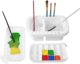 Three-piece multi-use pen washing bucket [white]