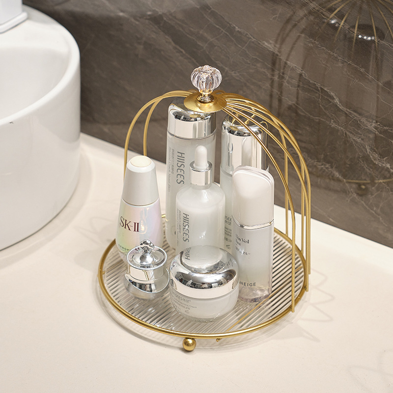 European-style bathroom bathroom bird cage storage rack wash table top cosmetics perfume Iron good stuff sharing