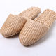Handmade cattail sandals for men and women home slippers non-slip cotton linen walking sandals indoor floor sandals