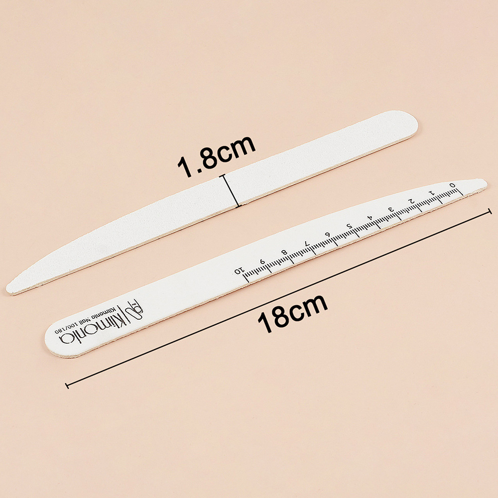Nail Art Ultra-thin Sand Strip Mixed Knife-shaped Willow Leaf-shaped Wood Chip Nail Repair Polishing Washable Nail Art Shop Special