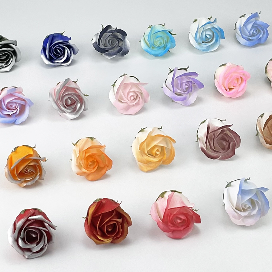 in stock Teacher's Day Three-Layer Rose Spray Color Cappuccino Ice Crushed Blue Mermaid Ji Soap Flower Eternal Flower Soap Flower