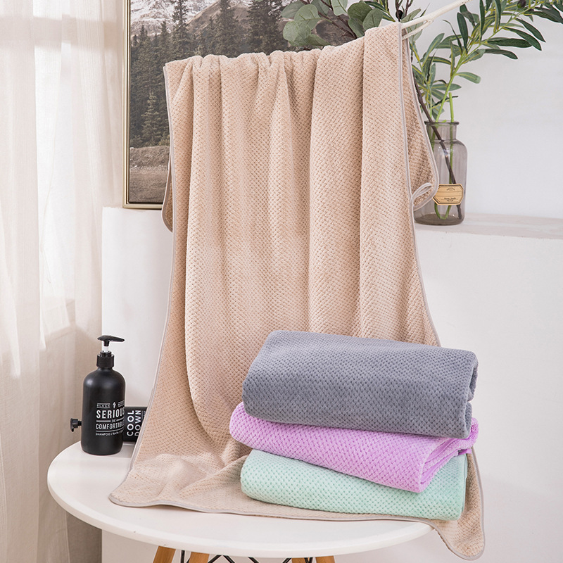 Coral fleece towel adult household factory wholesale absorbent home daily wedding gift face towel can be embroidered logo