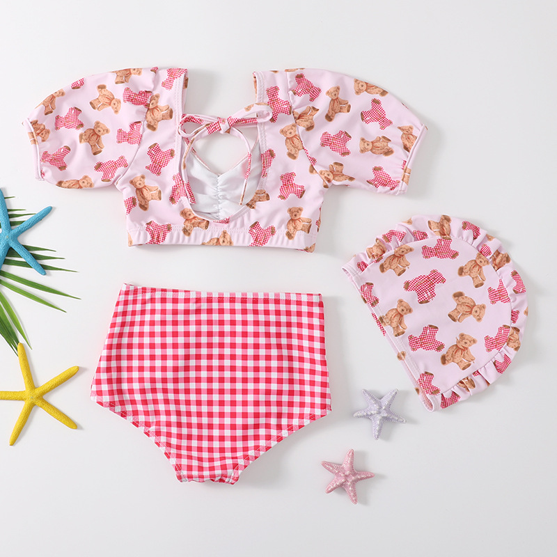 2022 New Korean Style Cute Children's Swimwear Girls' Split Swimwear Hot Spring Baby Princess Swimwear