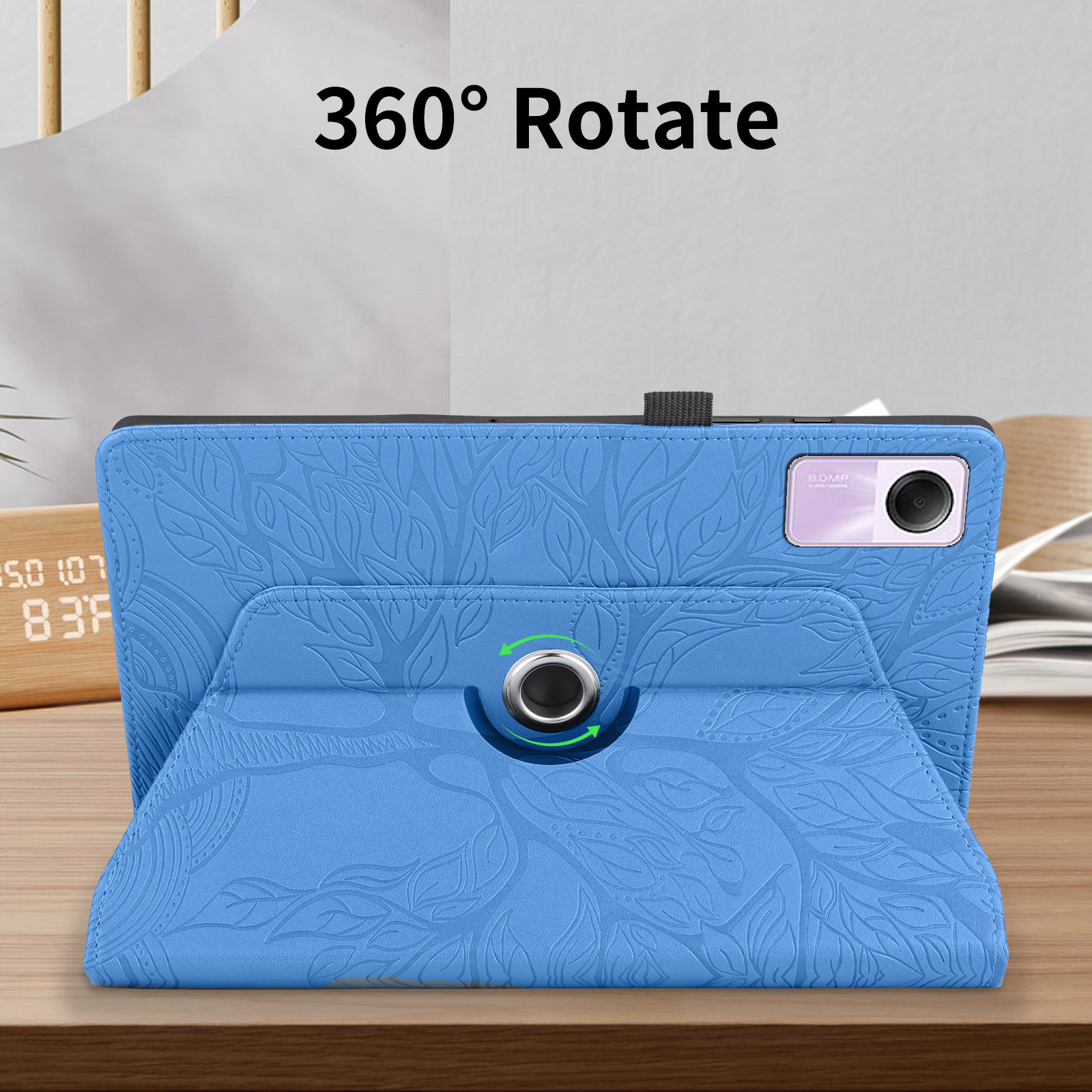 Suitable for Xiaomi Redmi Pad SE protective case rotating wallet life tree 11-inch card insert protective case Xiaomi 6