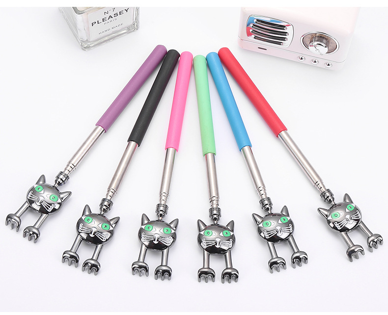 Simulation Mimi Meow Stainless Steel Telescopic Tickle Old Man Le Don't Ask for Tickle Stainless Steel Tickle Massage