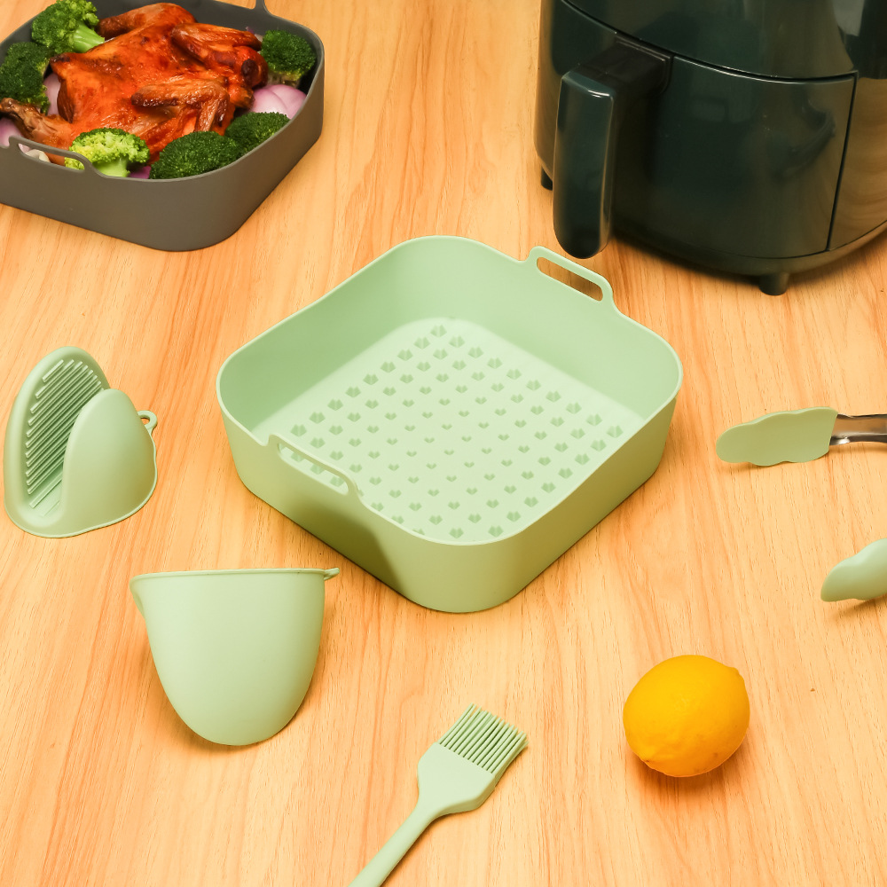 Air Fryer Silicone Plate Cake Mold Mafen Cup Mafen Cup Round Cake Cup diy Baking Mold Silicone Pad