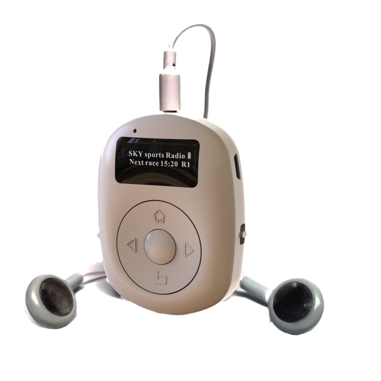 Cross-border hot-selling sports mini DAB radio, support FM/DAB digital broadcasting reception, with headphones