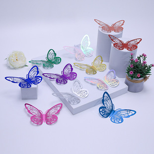 Hollow Butterfly Wall Sticker B 12 Butterfly Decoration Factory Supply
