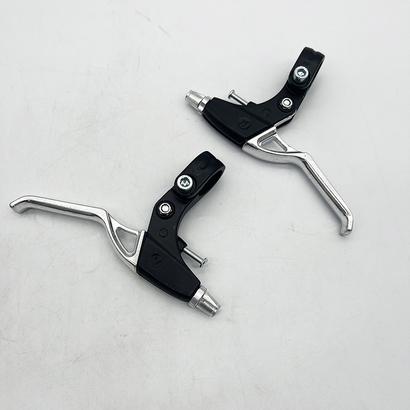 Aluminum three-finger Triangle hole brake handle aluminum alloy mountain bike brake handle bicycle accessories brake handle finger handle