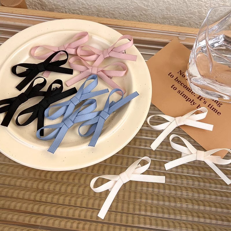 Ballet Style Girl Bow Hairpin Headwear Ribbon Sweet Ribbon Clip Hair Accessories Accessories