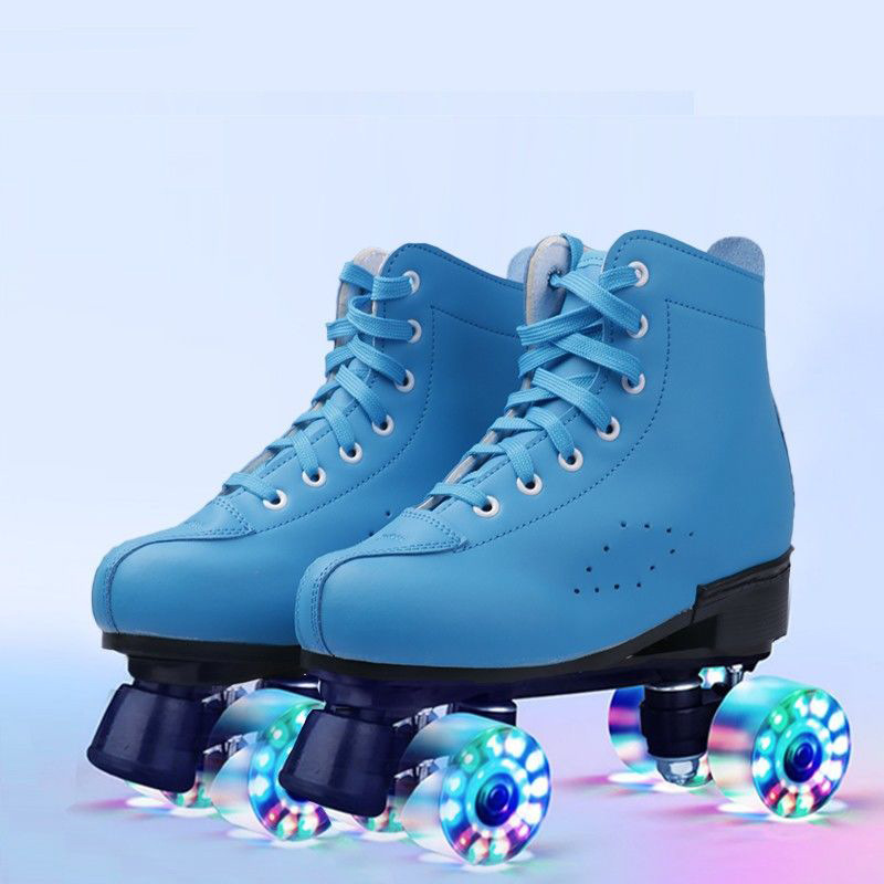 Cross-border exclusive for adults double-row skates children's four-wheel skates adult men's and women's roller skates flash skates