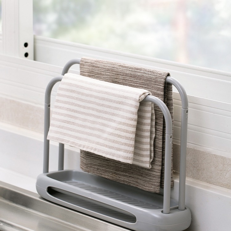 Home Rack Rack for Kitchen Supplies Countertop Drain Rack Artifact Sink Rack Household Sponge Storage Rack