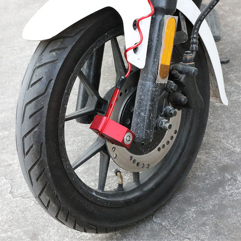 SOURCE manufacturer helmet motorcycle disc brake lock anti-theft spring reminder rope European and American creative travel wire rope