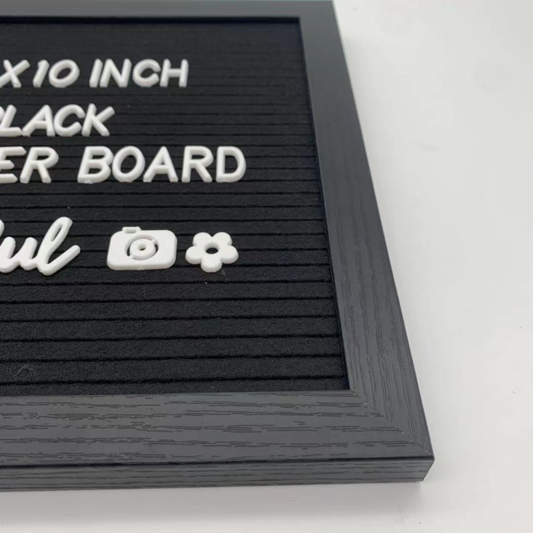 10x 10inch Black frame felt message board Amazon Black felt letter board