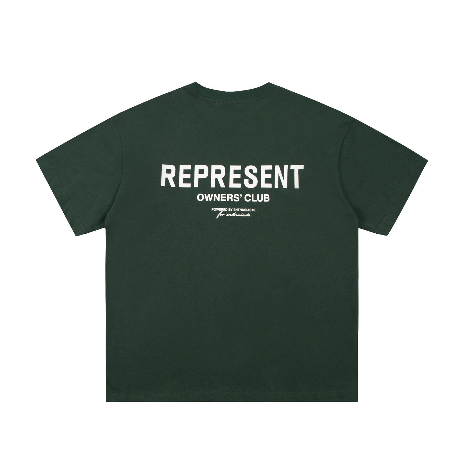 Representative classic LOGO back letter printing versatile simple street fashion T-shirt four-color TEE men summer