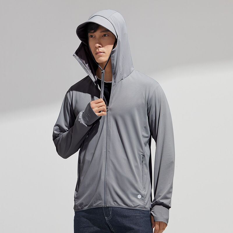 Outdoor Sun Protection Clothing Men's Summer New Anti-UV Skin Clothing Breathable Ice Silk Coat Large Size Sun Protection Clothing for Women
