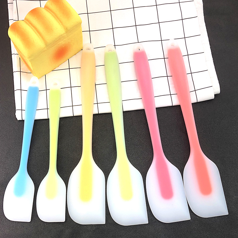 Silicone transparent scraper integrated all-inclusive large scraper cake cream jam spatula butter knife baking tool