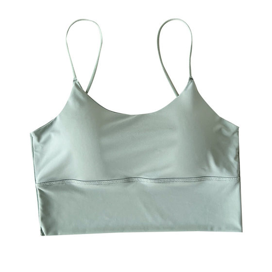 Summer popular ice silk sling beauty back vest with chest pad wrapped chest backless anti-exposure outer wear bottoming short underwear
