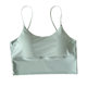 Summer popular ice silk sling beauty back vest with chest pad wrapped chest backless anti-exposure outer wear bottoming short underwear