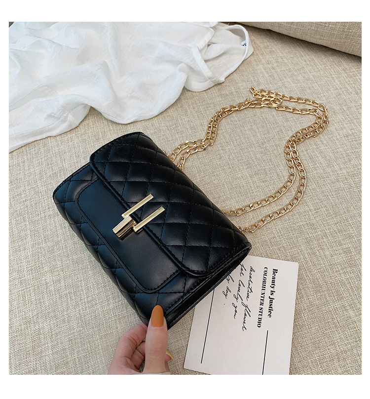 Factory direct bag women's bag 2020 new diamond embroidery chain Xiangfeng mini shoulder slung small square bag