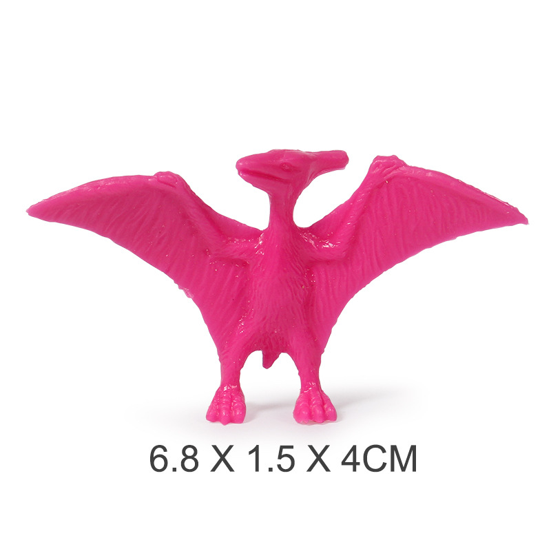 13 Soft Rubber Small Dinosaur Mini Small Dinosaur Toy Children's Zoo Model Boys and Girls Science and Education Cognitive Dinosaurs