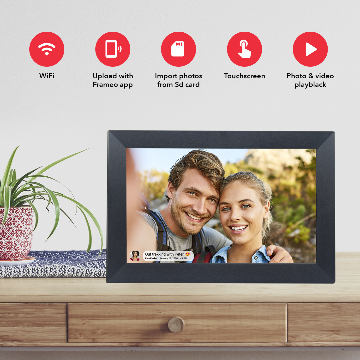 Cross-border e-commerce for wifi smart digital photo frame cloud photo frame electronic photo album 10.1 inch wifi Cloud photo album