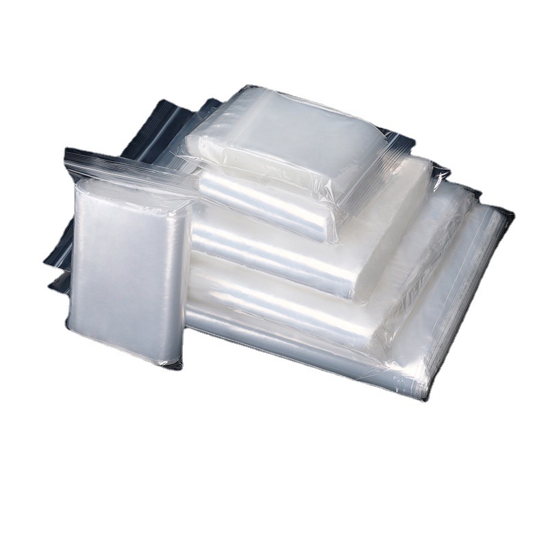 PE sealed bag transparent fresh-keeping sealed sample bag compact bag plastic packaging bag sealed bag PE self-sealing bag
