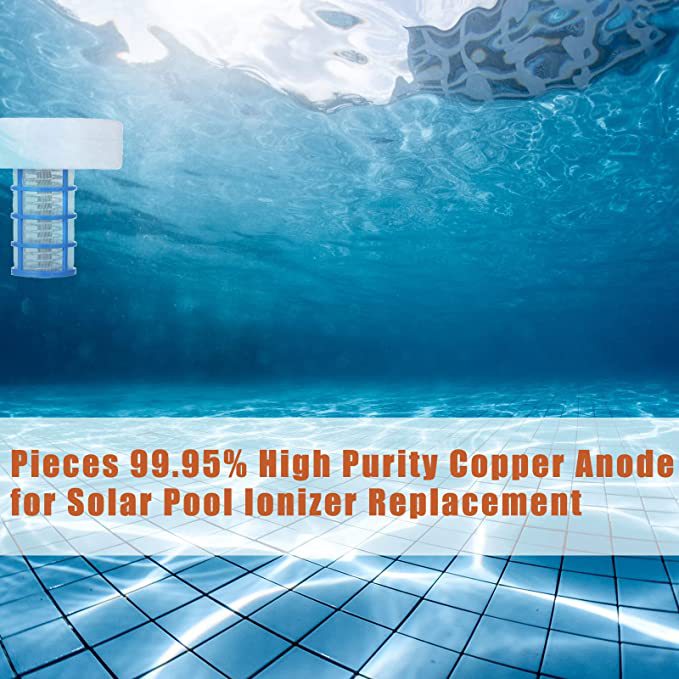 1pc solar antivirus swimming pool to inhibit algae water purification replaceable core copper disinfection purification rod