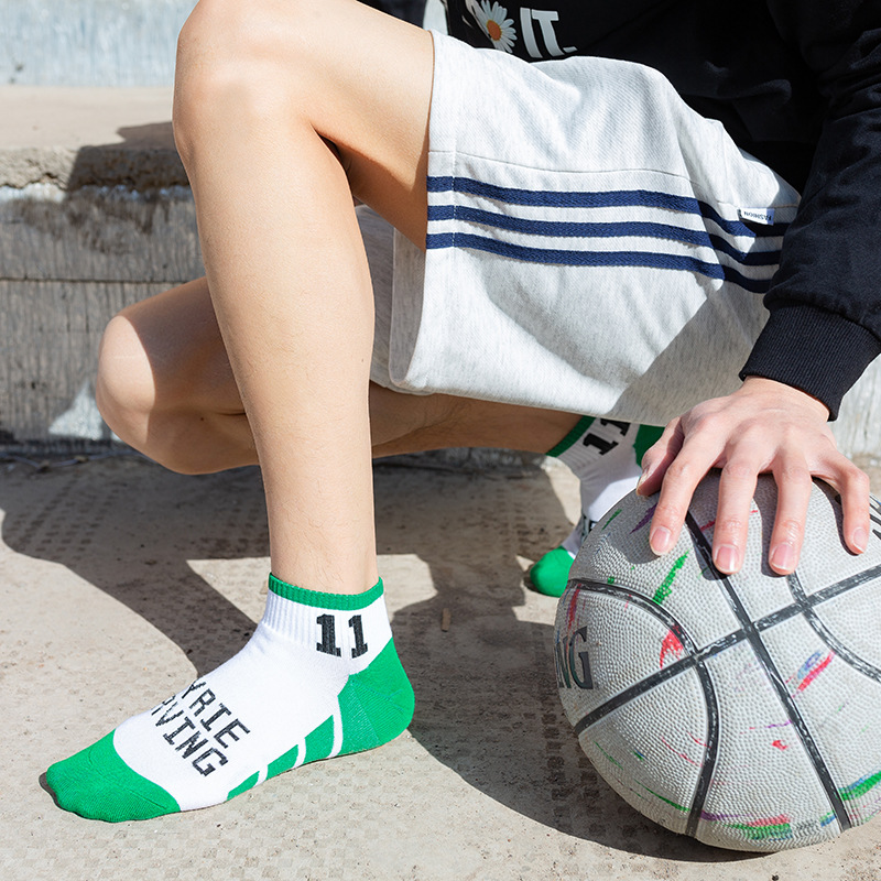 Basketball socks men's short cotton socks tide socks low men's boat Socks sweat-absorbent low-cost manufacturers wholesale