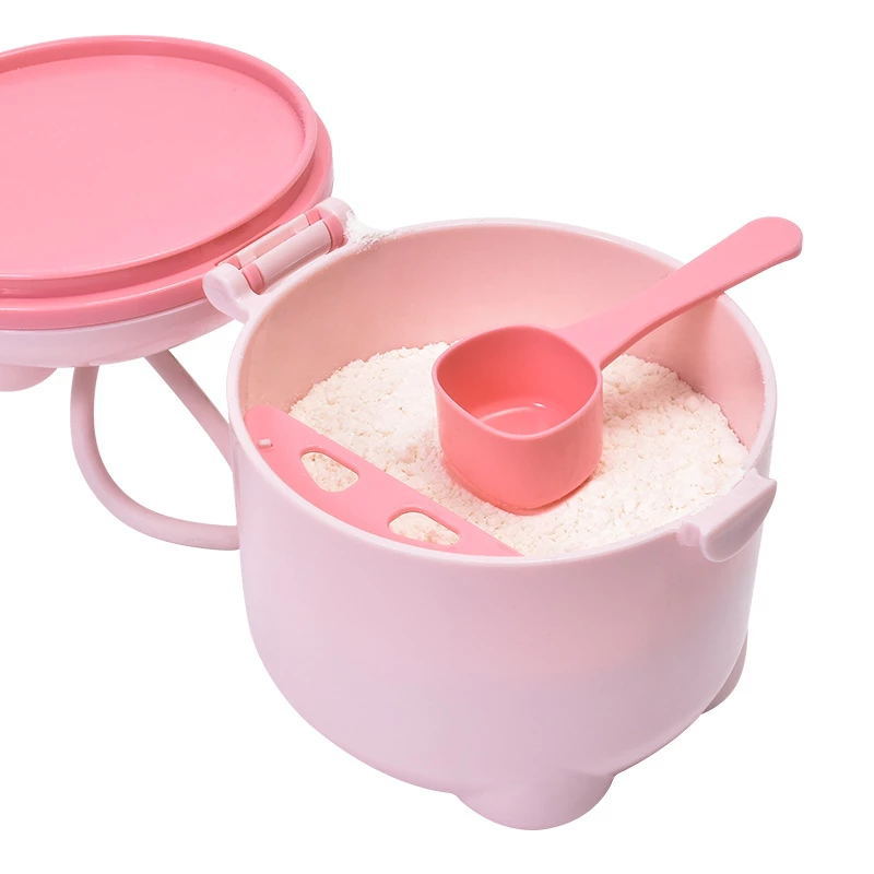 Cross-border factory wholesale portable baby milk powder box baby milk powder box milk powder pot piglet storage a generation of hair