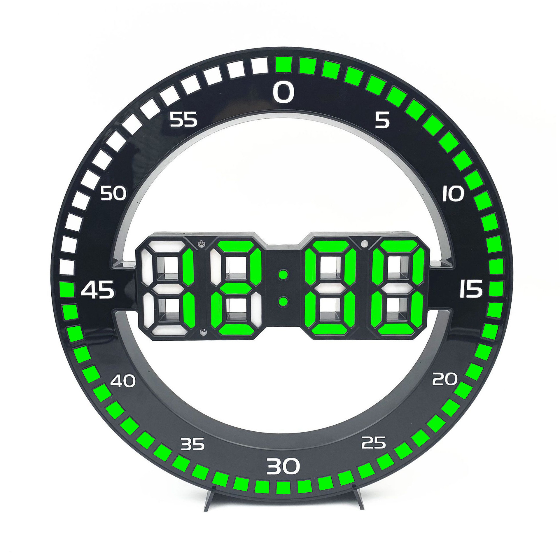 New Korean version of the living room wall clock 3DLED creative large screen alarm clock with jump seconds and without jump seconds electronic clock
