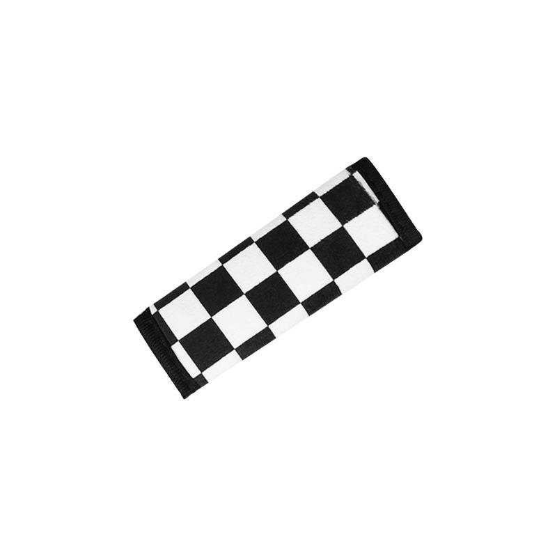 Black and White Car Pull Gloves Plush Ice Silk Handle Protective Cover Universal Roof Gloves Car Interior Supplies