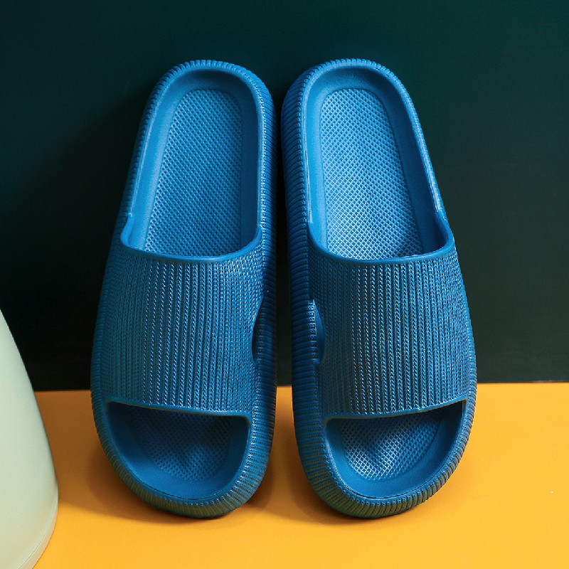 Wholesale Slip-on Feeling Slippers Summer New Home Indoor Bathroom Couple Non-Slip Soft Bottom Household Thick Bottom Sandals for Men