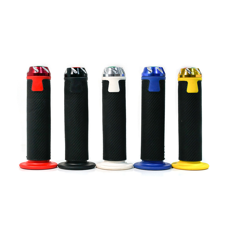 Off-road motorcycle modified accessories PRO hand grip glue monochrome semi-grid silicone soft grip grip competitive throttle handle