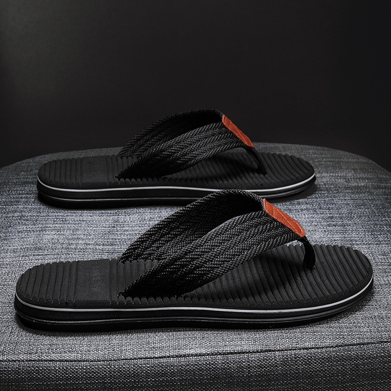 New cross-border trend flip-flops men's rubber-soled summer beach slippers plus size sandals wholesale direct sales
