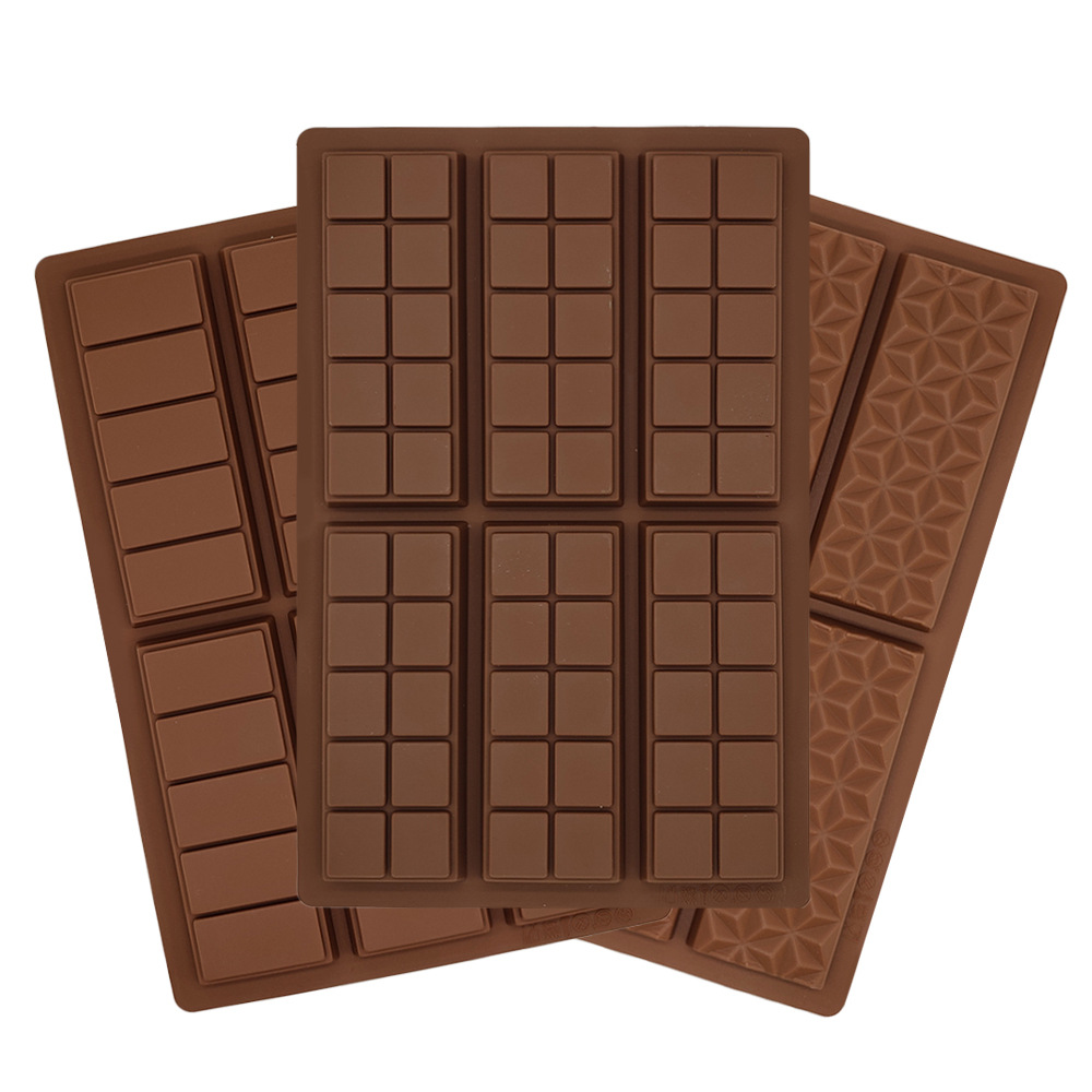 Cross-border 6 long square 9 square DIY chocolate chip silicone mold waffle baking cake tools